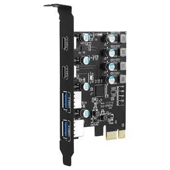 4 Uostų PCIE Su USB 3.0 Išplėtimo Plokštę 