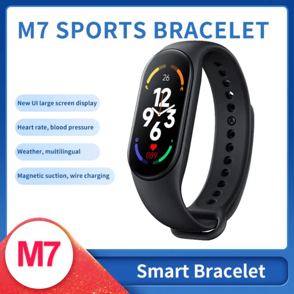 M7 Smart Watch Moterų, Vyrų, Vaikų Mada Sporto Smart Apyrankę Atnaujinti Gyvų Tapetai, Širdies Ritmo Pedometer Dovana Smartwatch Laikiklis
