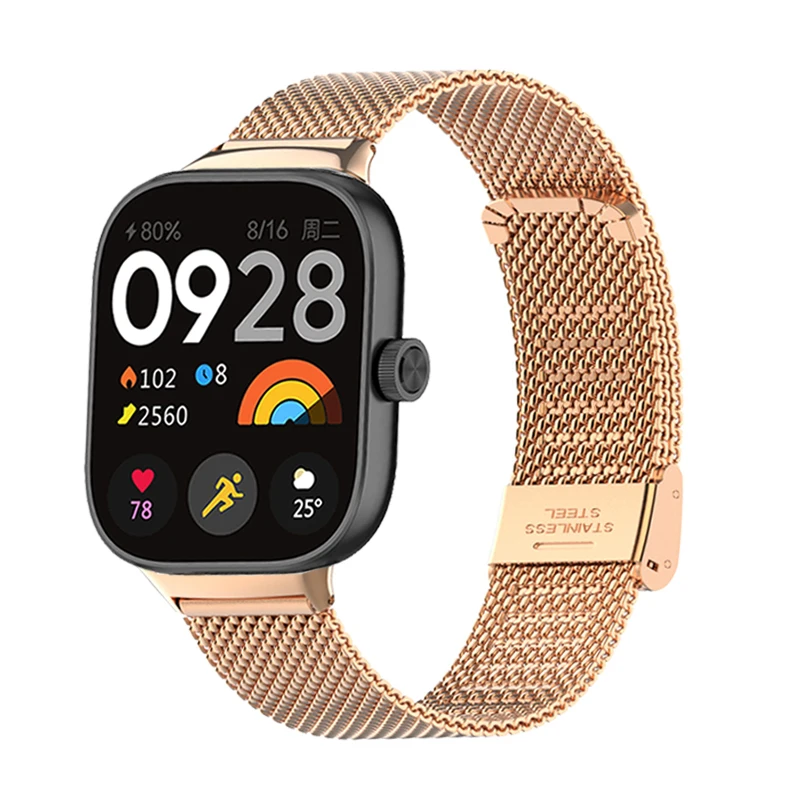 Metalo Apyrankė Redmi Žiūrėti 4 Smartwatch Dirželis redmi žiūrėti 4 Watchband už Xiaomi Redmi watch4 Juostos Pakeitimas Apyrankė